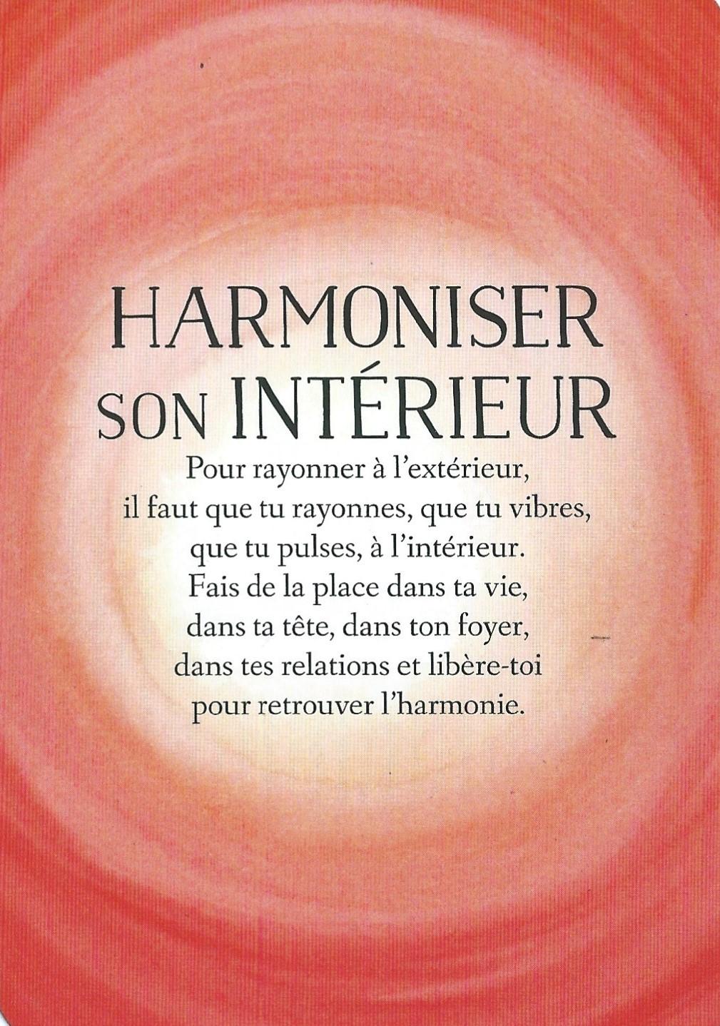 Harmoniser son interieur